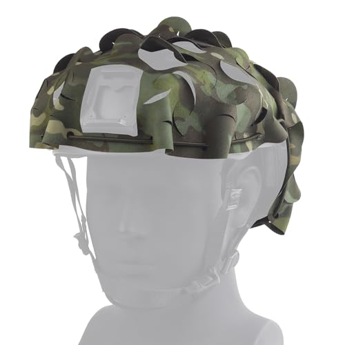 Tactical Fast Helmet PJ BJ MH Breathable Mesh Camo Tactical Helmet CoverTactical Gear Fast Helmet Cover in Size M/L
