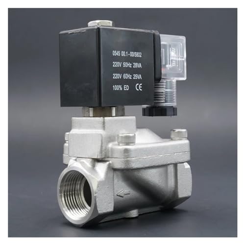 Électrovanne eau acier inoxydable 110V NC à haute résistance thermique