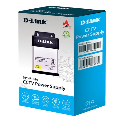 D-Link CCTV Power Supply, 10A, Single Output, Metal-picture-19