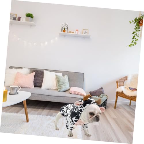 Disfraz de vaca para perro Beaupretty talla S miniatura 4