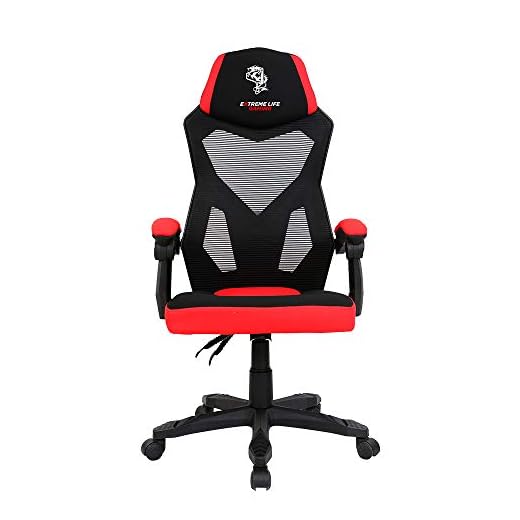 Cadeira Gamer Ergonômica Gear Preto e Vermelho - CH18RD ELG PEDESTAIS