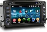 Erisin 8-Core 4GB+64GB Android 16 2 Din Autoradio GPS Navigatore per Mercedes Classe A/C/G/CLK W209 W203 Viano Vito W463 7" Supporto Bluetooth Senza fili CarPlay Android Auto WiFi 4G DSP CANbus OBD2