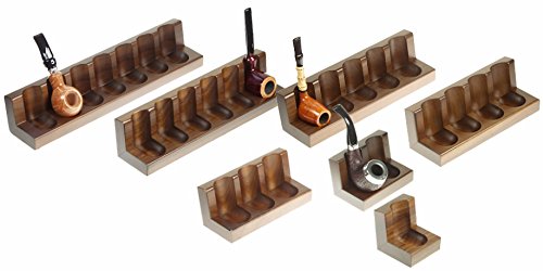 Lubinski - Portapipe Poggiapipe 5 posti CHAIR - Noce - Made in Italy