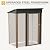 DWVO 5x3ft Metal Outdoor Storage Shed, Waterproof Tool Shed Heavy-Duty Storage Unit with Lockable Door and Vents, Ideal for Bicycles, Tools, Lawnmowers, Backyards, Patios, Lawns - Brown