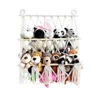 Ofiray-home Rete portaoggetti per animali di peluche per bambini