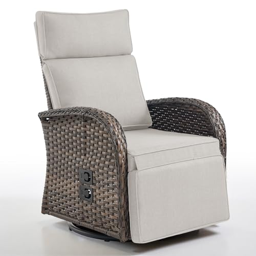 Belord Dual-Adjust Swivel Recliner Chair