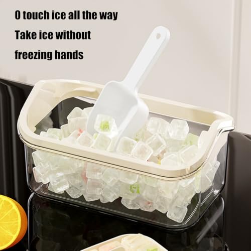 Molde para cubitos de hielo con contenedor blanco miniatura 3