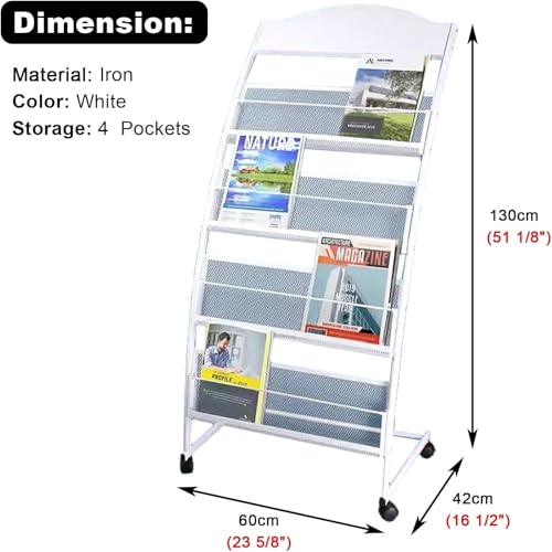Supports de rangement de documents portables en métal robuste - 3