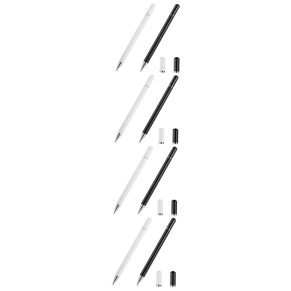 OSALADI 8pezzi Penna Stylus Capacitiva Per Schermi Tattili Da Nera e Bianca Alta Precisione e Sensibilità Compatibile Con Tablet e Smartphone