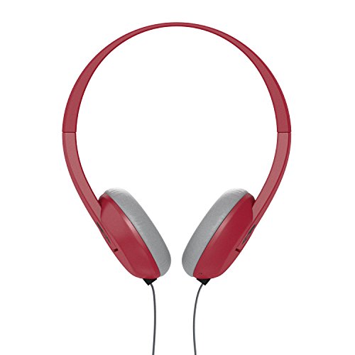 Skullcandy S5URHT-462 Uproar Tap and Go On-Ear Headphone with Mic, Red