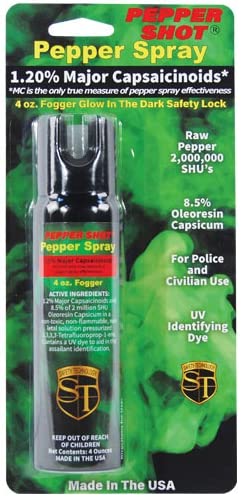 Pepper Shot 1.2% MC 4 oz pepper spray fogger