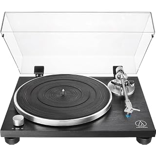Audio-Technica LPW30BK Platine Vinyle Entièrement Manuelle à Entraînement par Courroie Noir - Les Beatles, Paul McCartney, John Lennon, RIngo Starr, George Harrison