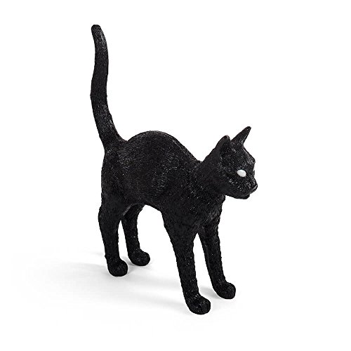 Seletti Jobby The Cat Lamp Black lampe de table en forme de chat noire