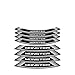 Decalcomanie per Ruote Moto Ruota del Motociclo Decalcomanie Impermeabile Rim Sticker Decal per Du-ca-Ti Monster 696 821 796 695 1200 797 Mostro 1200 s 17 Pollici (Color : 4)