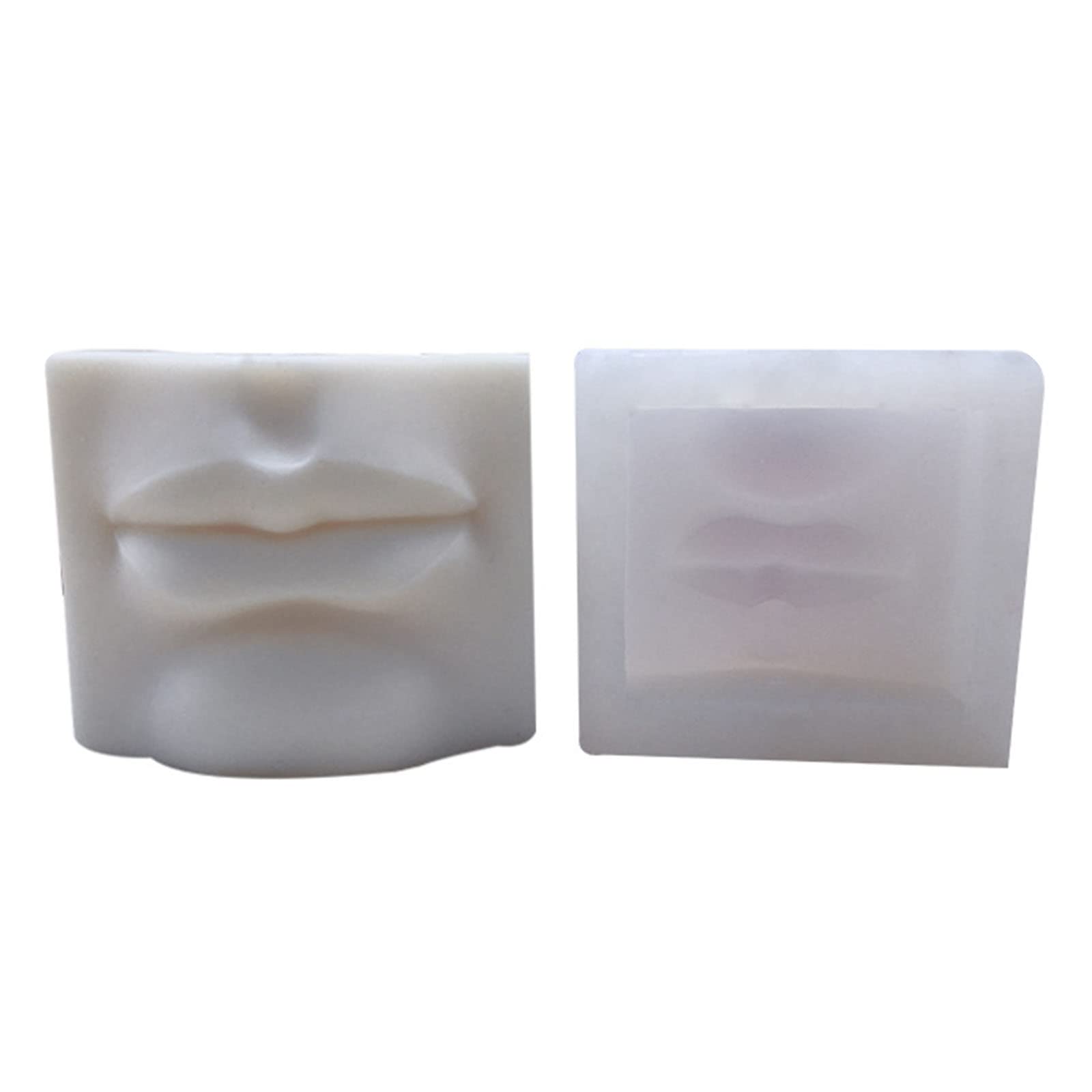 PLCPDM 3D Ear Mouth Eye Nose Professional Mold Silicone Flexible Plaster Wax Soap Making Craft Decorating Tool Silicone Molds for Soap Resin Unique Epoxy Resin Casting for Lover Adults