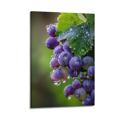 Décoration murale moderne cristal raisin 40x60cm ZHOUKEG