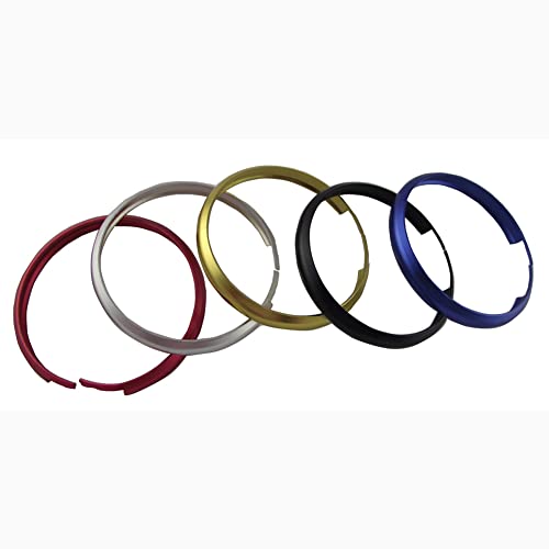 Kemani Metal Aluminum Smart Key Fob Ring Rim Trim Repair For Replacement Red Color No Key (5Color) #TOP2