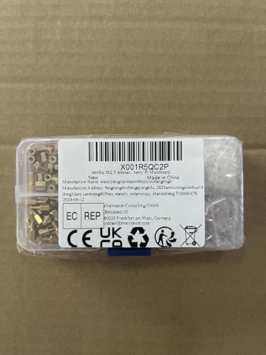 486Stk M2.5 Abstandshalter Hex Distanzhülsen PCB Board/Platinen Männlich Weiblich Gewinde Abstandsbolzen Schrauben Muttern Messing Hex Schraubenmutter Sortiment Kit für Platine Raspberry Pi Mainboard
