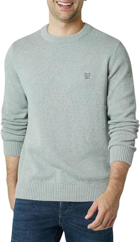 Chaps Men's Big and Tall Sweater - Heavyweight Classic Fit Knitted Cotton Crewneck Pullover Sweater for Men (Sizes: L-4X), Size 3X-Large Tall, Grey Heather4