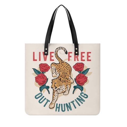 Sac à bandoulière fleurs tigrées le grand cabas shopper pour femmes