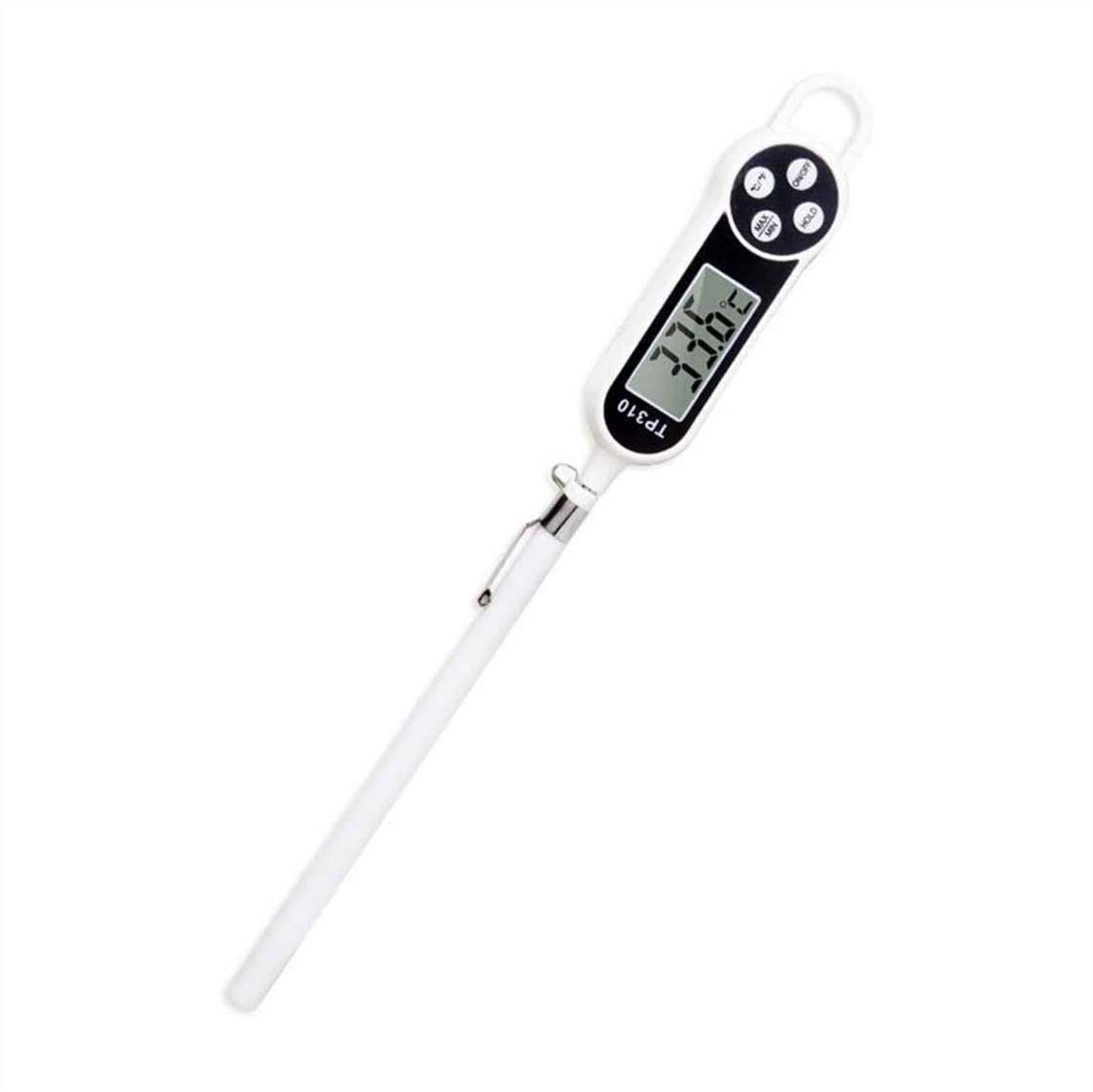 Termómetro Digital de Lectura instantánea a Prueba de Agua para cocinar, Barbacoa, Asar a la Parrilla, Hornear y Carne, Viene con Clip de Bolsillo y Pantalla LCD Grande para una fácil Lectura