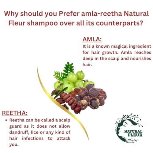 Image of Amla & Reetha Shampoo | Paraben Free | Anti Dandruff Conditioning With Hair Fall Control | Thick & Strong Hair | Suitable for All Hair Types |400 ml