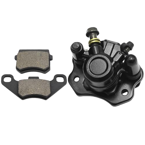 JUUDDENPARTS Rear Brake Disc Caliper and Brake Pad Set, Rear Disc Brake Pads, Fit for 50cc 70cc 90cc 110cc 125cc 200cc 250cc Quad ATV Buggy Go Kart Motorcycle Disc Brake Bump Calipers