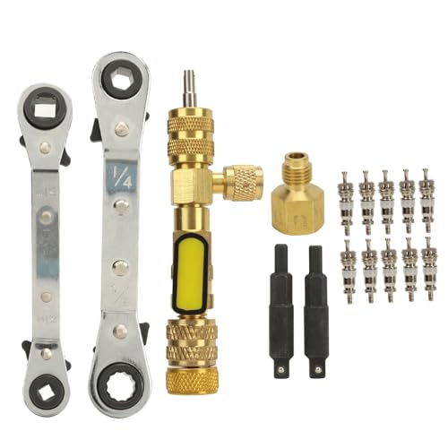 Herramienta para remover núcleo de válvula AC dual SAE 1/4 y 5/16