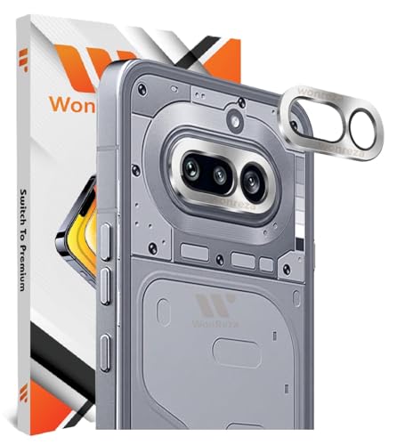 Image of Pack 1- Camera lens Protector Ring for Nothing 4A 5G Camera Tempered Glass Aluminum Alloy Rings, Ultra-HD Metal Frame- Silver