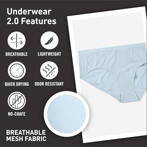 Image of ExOfficio Women's Give-N-Go 2.0 Hipster - Breathable Durable Easy Care Travel Underwear