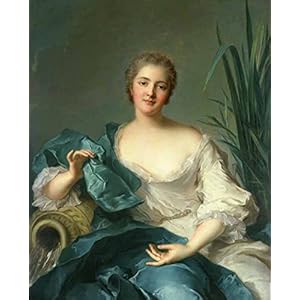 AMANUO Jean-Marc Nattier Renaissance Rococo Vrouw Portret Olieverf Schilderij 50X60 cm Canvas Afdrukken Kunst Opgerold…