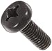 Steel Pan Head Machine Screw, Black Oxide Finish, Meets DIN 7985, #3 Phillips Drive, M6-1 Thread Size, 16 mm Length, Fully Threaded, Import (Pack of 50)