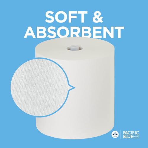 Pacific Blue Ultra 8” High-Capacity Recycled Paper Towel Roll by GP PRO (Georgia-Pacific), White, 26490, 1150 Feet Per Roll, 6 Rolls Per Case - Image 6