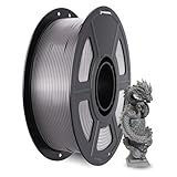 UJOYBIO 3D Printer Metal PLA Filament 1.75mm, Powerful Metallic PLA+, 500mm/s High Speed, Dimensional Accuracy +/- 0.02mm, Tough & High Rigidity Printing Filament, 1kg Titanium Gray