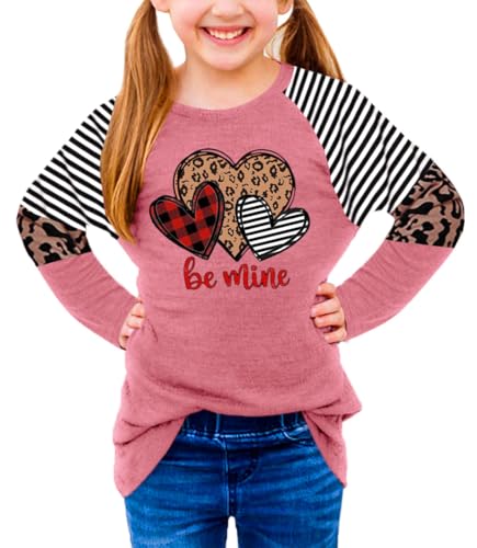 Image of BesserBay Girls St Patrick's Day Raglan Shirt Irish Sequin Lucky Stripe Shamrock Graphic Top 4-14 Years