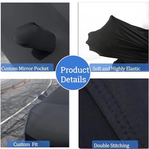 Image of Indoor Car Cover Custom Fit for 2024-2020 Corvette C8 Luxurious Soft Stretch Satin Car Cover Breathable Dust-Proof for Underground Garage, Car Show