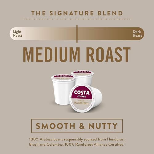 Image of Costa Coffee Medium Roast Single Serve Pods - Signature Blend - 60 ct Box