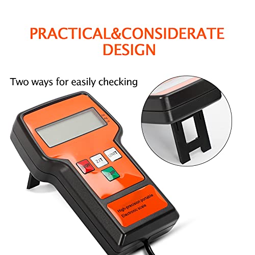 Therm La Mode Elektronische Kältemittelwaage, Digital Elektronische Kältemittel-Ladegewicht mit LCD-Bildschirm, Recovery Waage für HVAC-Fernbedienung, Tragbare Hülle, 100 kg/220LBS