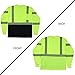 VENDACE 3pcs Safety T Shirts Reflective High Visibility Hi Vis Long Sleeve Construction Work Shirts for Men Class 3 (Yellow,XL)