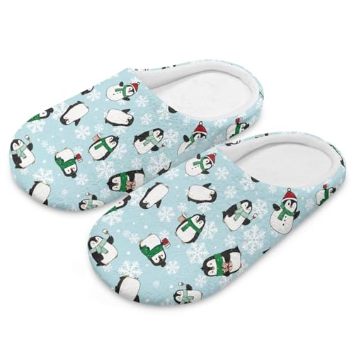 chaqlin Soft Indoor Closed Toe Cotton Slippers with Cute Pattern Non-slip Sole Lightweight House Slippers Home Shoes