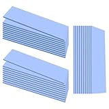 UCEC 30PCS Silicone Thermal Pads GPU, Reusable CPU Thermal Pad GPU Thermal Pads SSD Thermal Pad, Conductive Heatsink 0.5/1.5/ 1mm Thermal Pad for Chip LED IC Heat Conduction, Blue