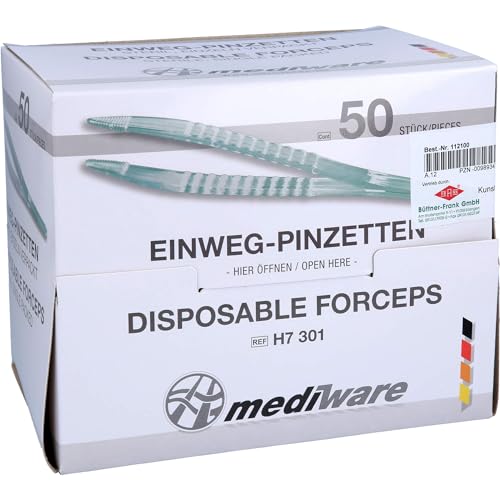 Pince à épiler stérile à usage unique boîte de 50 pièces pour soins de précision - 5