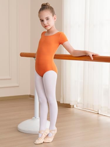 Image of WEGETIT Ballet Leotards for Girls Toddler Dance Leotard with Skirt Kids Gymnastics Outfits Ballet Dance Tutu Dress