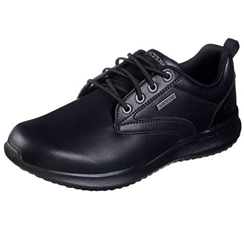 SKEAJ|#Skechers 65693 , Black Leather Bbk), 46 EU