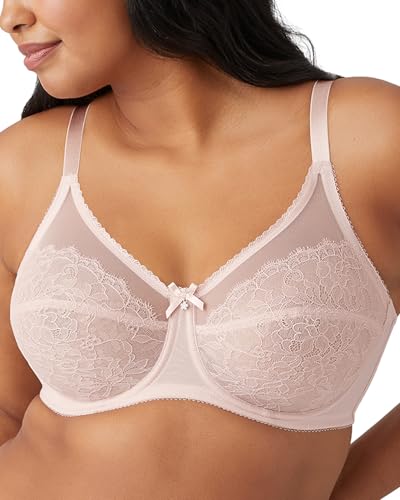 Image of Wacoal Women's Retro Chic Unlined Mesh Full Coverage Underwire Bra, 855186
