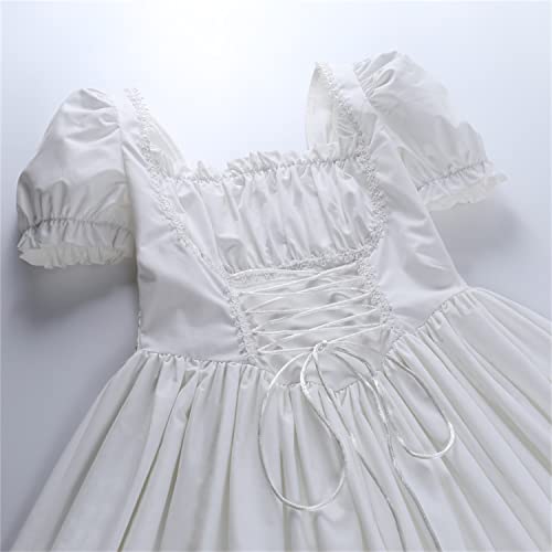Image of Gothic Lolita Mini Dresses Ruffled Off Shoulder A-Line Vintage Punk Dress
