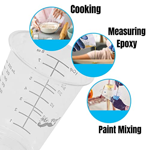 Mr. Pen- Disposable Measuring Cups For Resin, 8 Oz, 20 Pack, Resin Mixing Cups, Plastic Measuring Cups For Resin, Epoxy Measuring Cups Disposable, Mixing Cups For Epoxy Resin, Resin Measuring Cups. #TOP3