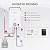 CAMPLUX First F10 Tankless Water Heater with 3-Level Adjustable & Foldable Handle, 2.64GPM, Screw-Free Design, 68,000 BTU Outdoor Portable Propane Water Heater for Camping, LED Digital Display, White