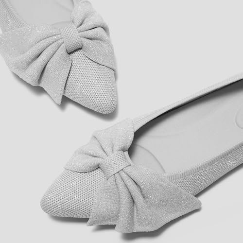 Image of VIVAIA Azura Women's Flats Pointed Toe Bow Ballet Flat Slip on Comfortable Casual Dress Shoes