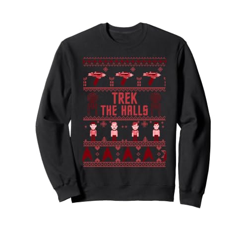 Star Trek Original Trek The Halls Christmas Sweatshirt Sweatshirt